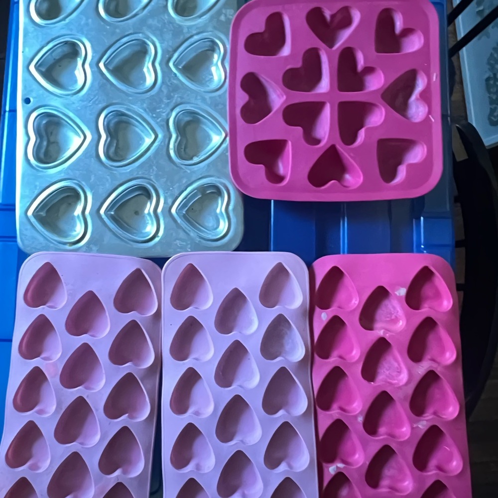Heart-$ Floral Silicone Mold Set duckies molds